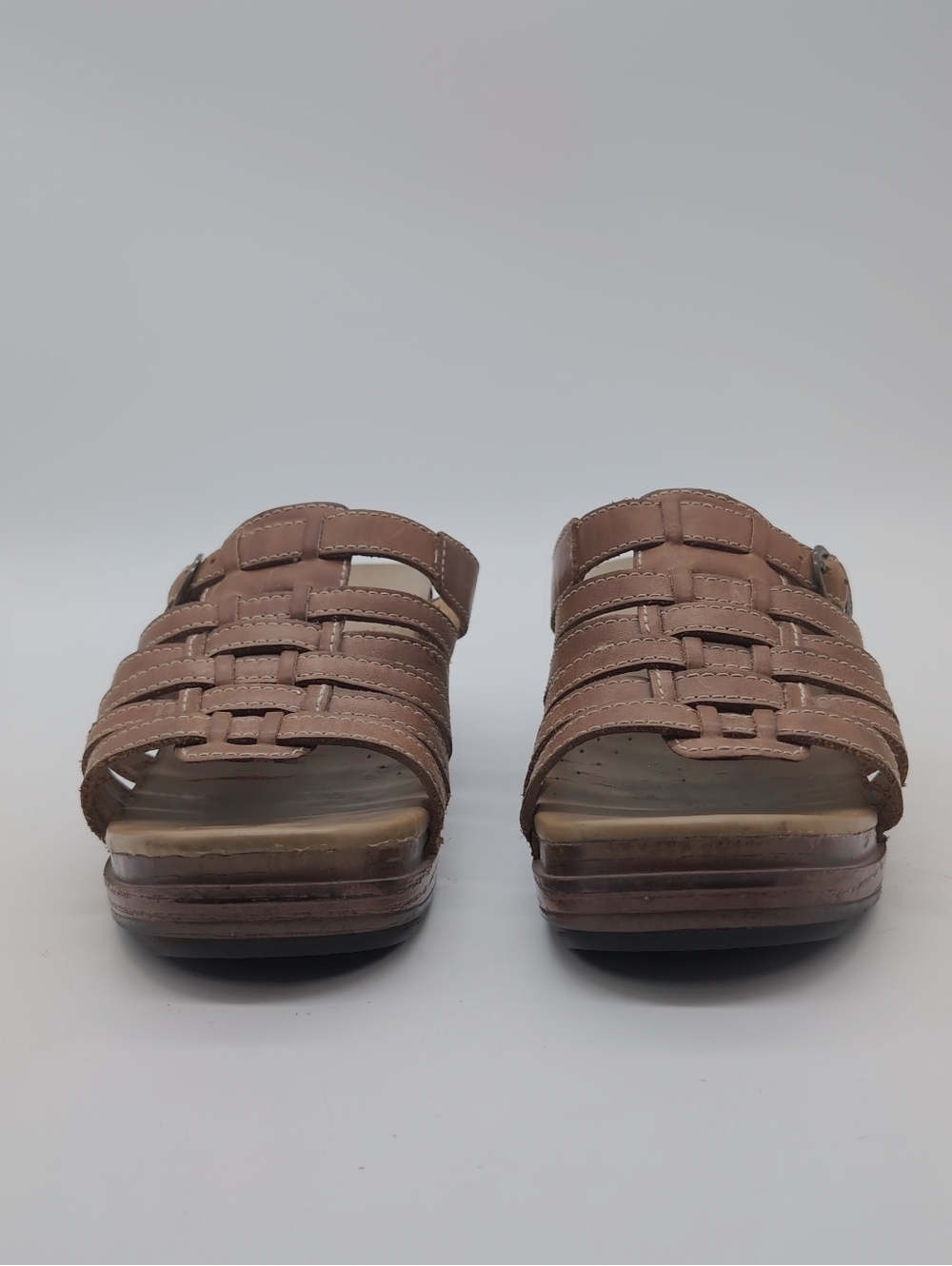 Dansko Sz 40 Leather Slide Sandals in Brown Women’s Mule - Picture 2 of 8